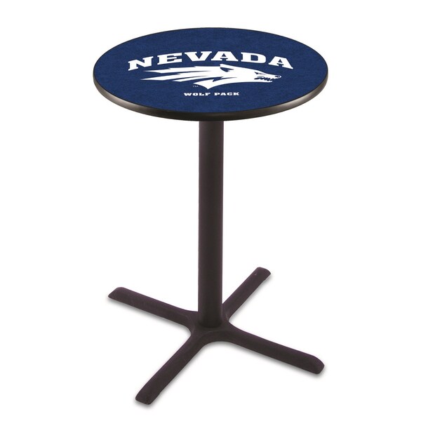 Holland Bar Stool Co. 42" Blk Wrinkle Nevada Pub Table, 36" dia. Top L211B4236NevaUn